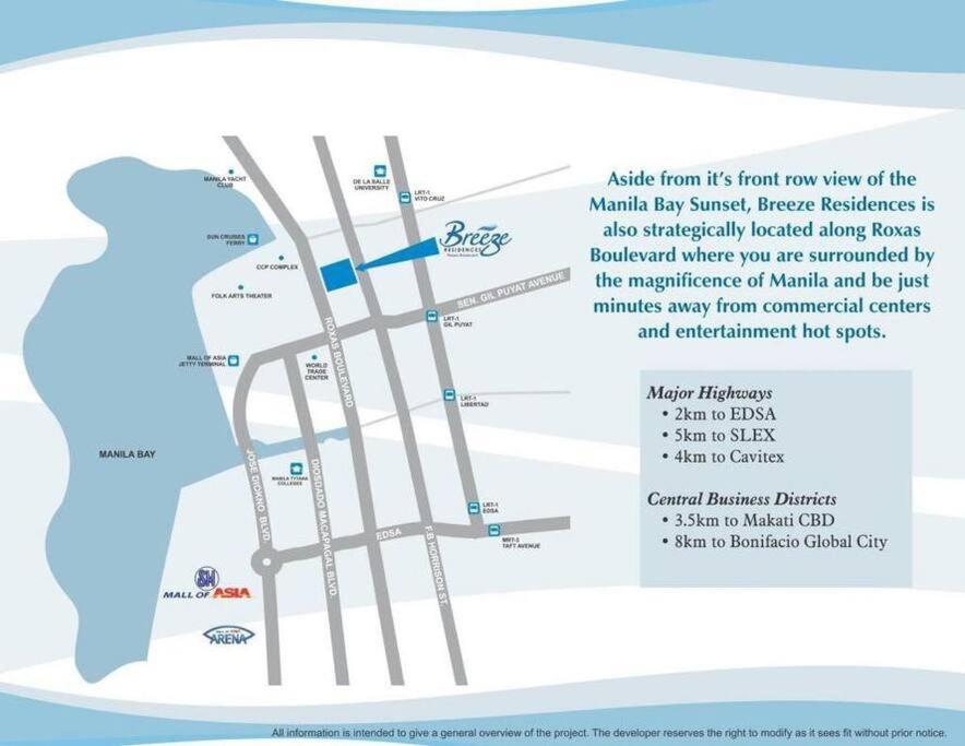 Breeze Residences - 1Br Unit With Balcony -Top Floor Manila Exteriör bild